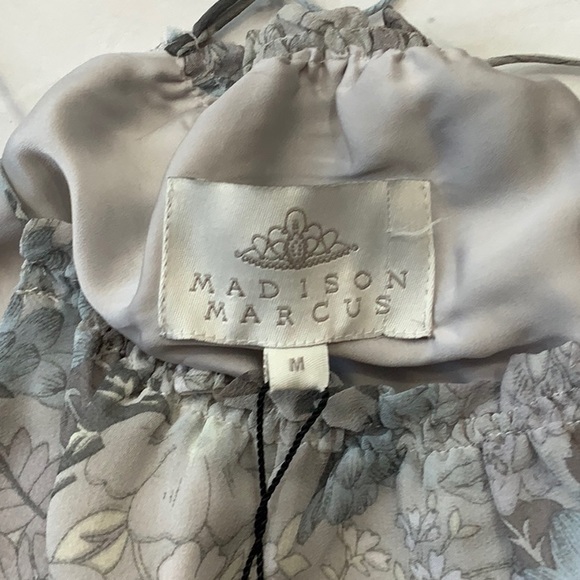 MADISON MARCUS SILK Floral Print Maxi Dress - Picture 10 of 10